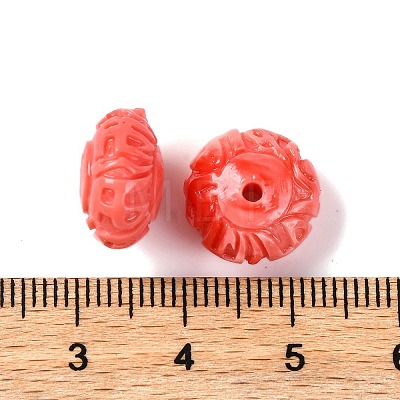 Synthetic Shell Dyed Beads SHEL-C007-03-1