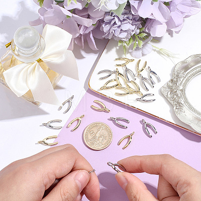 20Pcs 2 Colors Brass Pendants KK-BBC0027-81-1