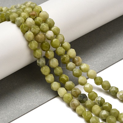 Natural Chinese Jade Beads Strands G-K382-A03-01-1