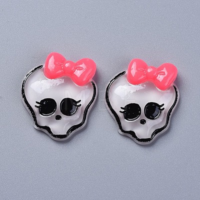 Halloween Theme Opaque Resin Cabochons X-RESI-D0003-03-1