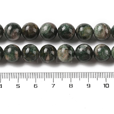 Natural Green Quartz Round Beads Strands G-Q171-D02-03-1