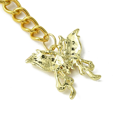 Butterfly Alloy with Cubic Zirconia Pendant Keychain KEYC-JKC00847-1