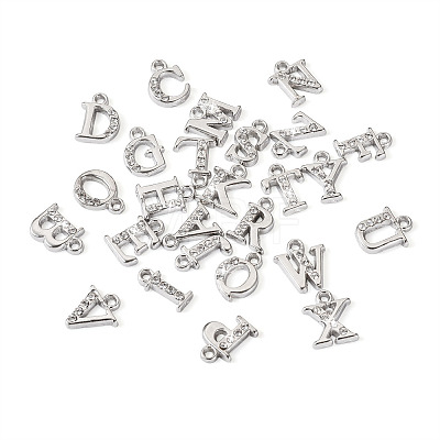 Alloy Rhinestone Charms ALRI-T008-01P-1