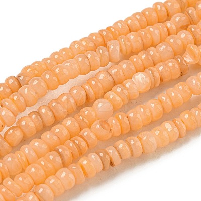 Dyed Natural Freshwater Shell Beads Strands BSHE-G039-07A-1