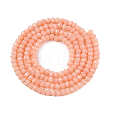 Opaque Solid Color Imitation Jade Glass Beads Strands EGLA-A044-P1mm-D33-1