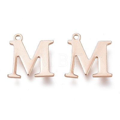 PVD Vacuum Plating 304 Stainless Steel Charms STAS-H112-M-RG-1
