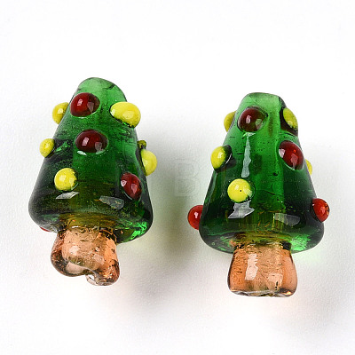 Handmade Lampwork Bumpy Beads LAMP-T022-02A-04-1
