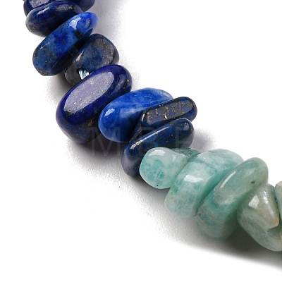 Natural Amazonite & Green Aventurine & Lapis Lazuli Beads Strands G-L610-A11-01-1