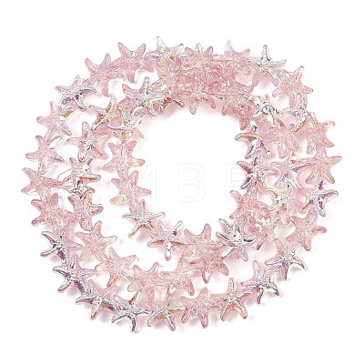 Electroplate Glass Beads Strands EGLA-P069-01A-AB03-1
