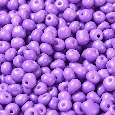 6/0 Opaque Baking Paint Glass Seed Beads SEED-M012-02A-11-1