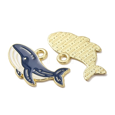 Ocean Alloy Enamel Pendants ENAM-B041-01E-1