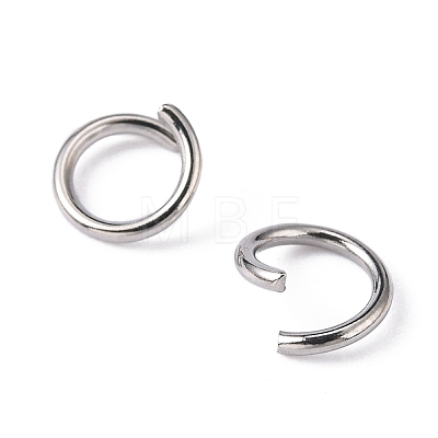 304 Stainless Steel Open Jump Rings X-STAS-R049-7x1mm-1