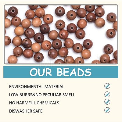 Undyed Jujube UnDyed Natural Wood Beads WOOD-PH0008-29-1