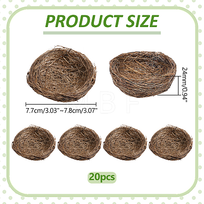 Grass Simulated Bird's Nest AJEW-WH0596-983-1