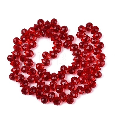 Transparent Glass Beads Strands GLAA-Q116-01A-B05-1