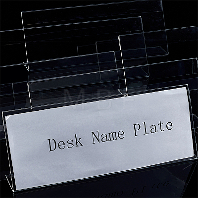 Acrylic Table Sign Holders AJEW-WH0033-14A-1