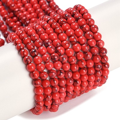 Synthetic Turquoise Beads Strands G-U004-02K-1