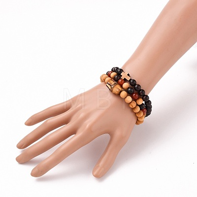 Stretch Bracelets Sets BJEW-JB05662-05-1