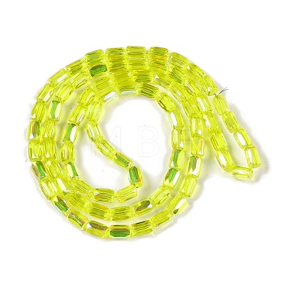 Electroplate Glass Beads Strands GLAA-Q101-02A-AB06-1