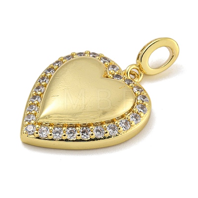 Rack Plating Brass Micro Pave Cubic Zirconia Pendants KK-I718-19D-G-1