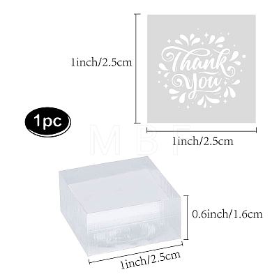 Clear Acrylic Soap Stamps DIY-WH0441-004-1