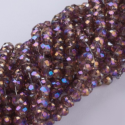 Glass Beads Strands GLAA-F077-1