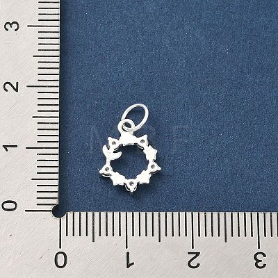 925 Sterling Silver Pave Clear Cubic Zirconia Pendants STER-G049-01D-S-1