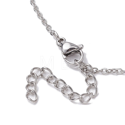 304 Stainless Steel Cable Chain Necklaces NJEW-JN04716-02-1
