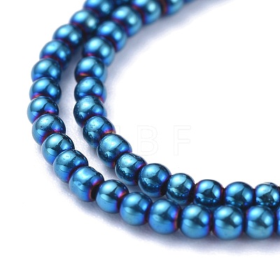 Electroplate Glass Beads Strands EGLA-K014-A-FP04-1