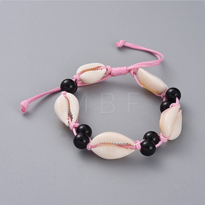 Adjustable Braided Bead Bracelets BJEW-JB04934-03-1