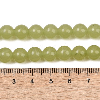 Natural Dyed White Jade Beads Strands GG-CBAEB22-B01-8mm-05-1