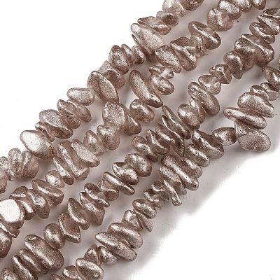 Electroplate Glass Beads Strands GLAA-P062-B13-1