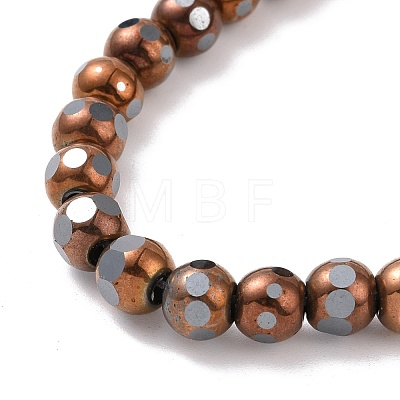 Electroplated Non-magnetic Synthetic Hematite Beads Strands G-G862-02D-1