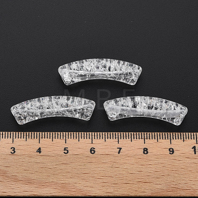 Transparent Crackle Acrylic Beads CACR-S009-001A-NA-1