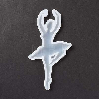 Ballet Dancer Shape Food Grade Silhouette Silicone Lollipop Molds DIY-D069-07-1