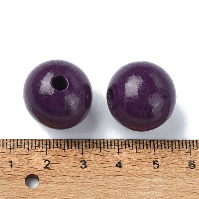 Wood Large Hole European Beads WOOD-D027-01I-1