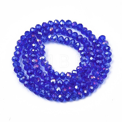 Electroplate Glass Beads Strands LS-EGLA-A034-T1mm-B27-1