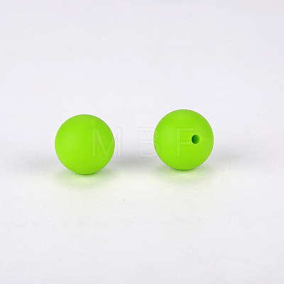 Round Silicone Focal Beads SI-JX0046A-05-1