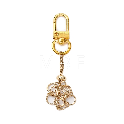 Ring 304 Stainless Steel Macrame Chain Pouch Empty Stone Holder Pendant Decoration HJEW-JM02088-1