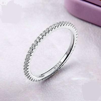 Anti-Tarnish Rhodium Plated 925 Sterling Silver Finger Rings RJEW-FF0008-008P-18mm-1