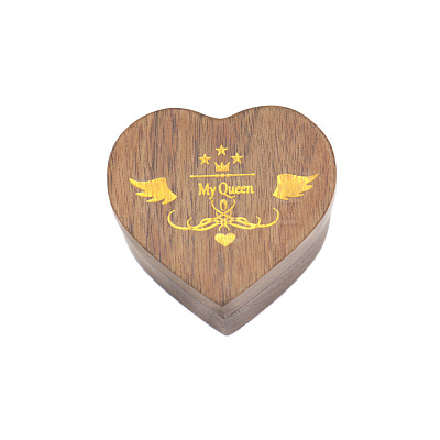 Heart Wood Couple Ring Storage Box PW-WG97544-01-1