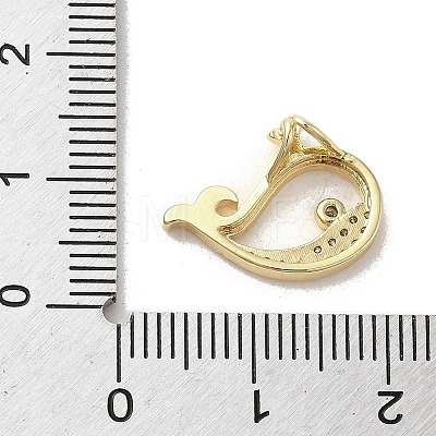 Brass Micro Pave Clear Cubic Zirconia Pendants KK-M275-50G-1