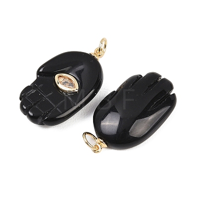 Natural Obsidian Pendants G-Z134-05B-1