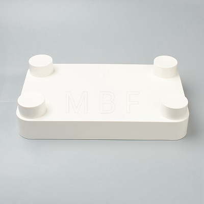 Multifunctional ABS Plastic Storage Tray AJEW-H113-C03-1