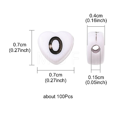 Opaque Acrylic Enamel Beads MACR-YW0002-23-1