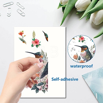 8 Sheets 8 Styles PVC Waterproof Wall Stickers DIY-WH0345-108-1