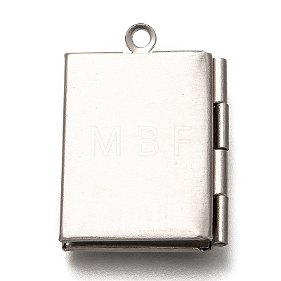 Non-Tarnish 316 Stainless Steel Locket Pendants X-STAS-P267-01P-1