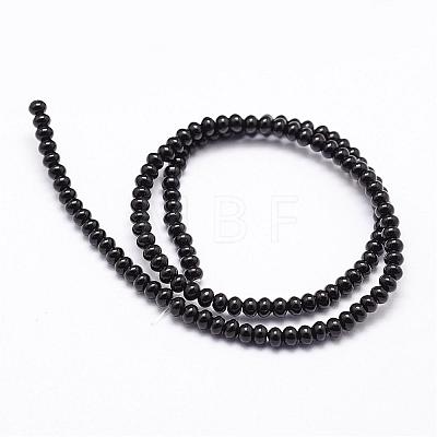 Natural Black Onyx Beads Strands G-P161-19-4x2mm-1