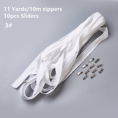 Nylon Zipper FIND-WH0029-C02-1