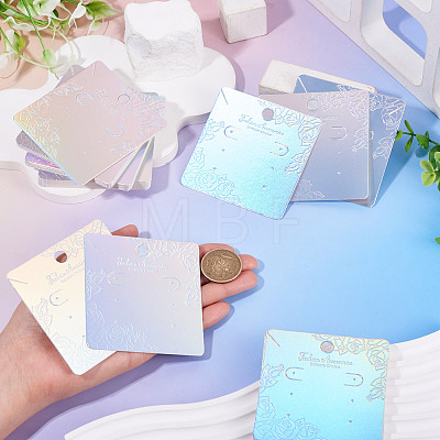 50Pcs Laser Paper Necklace Earring Display Cards CDIS-TA0001-55-1